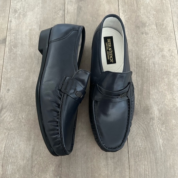 Deer Stags Men’s Leather Blue Loafers sz 12 Wide - Picture 14 of 14